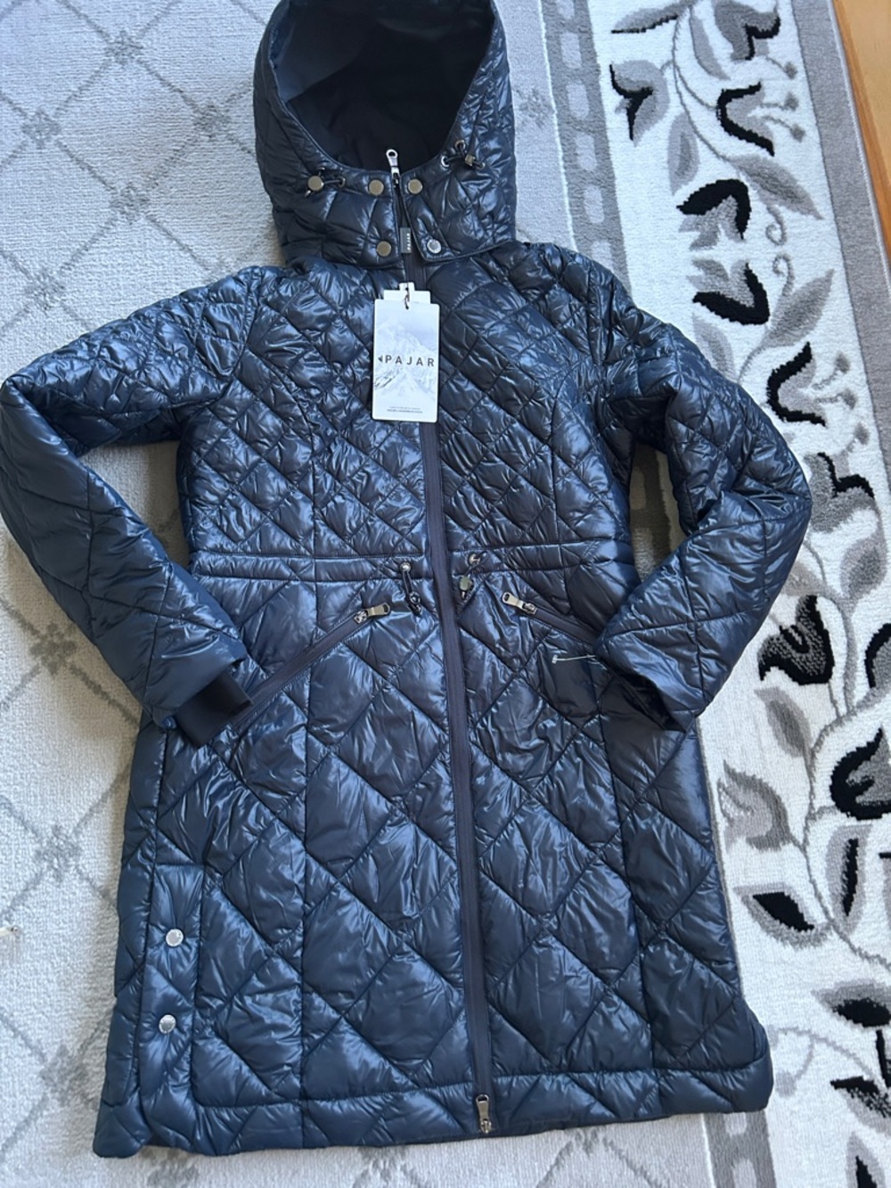 Women’s Pajar Halona Navy Hooded Puffer Coat